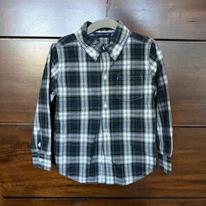Janie and Jack Tartan Holiday Shirt Size 3